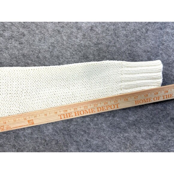 J.Crew Turtleneck Sweater Women’s Large Ivory Thick Knit - Picture 7 of 8